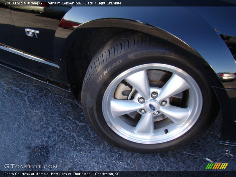 Black / Light Graphite 2008 Ford Mustang GT Premium Convertible