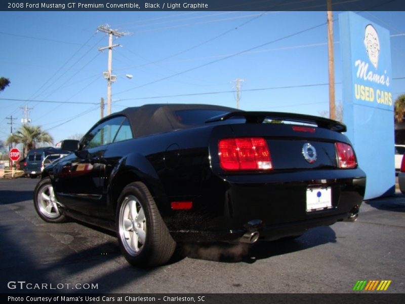 Black / Light Graphite 2008 Ford Mustang GT Premium Convertible