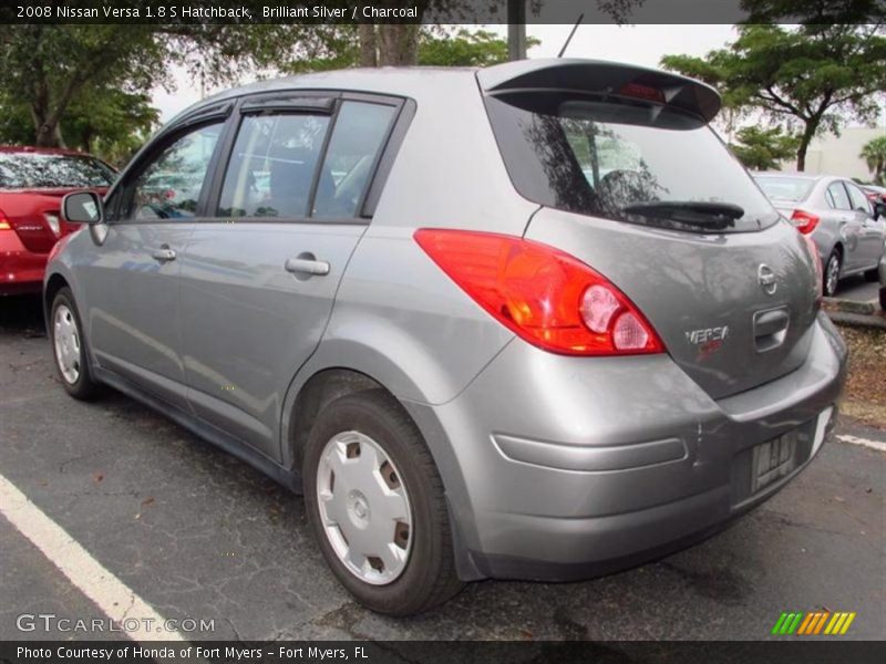 Brilliant Silver / Charcoal 2008 Nissan Versa 1.8 S Hatchback
