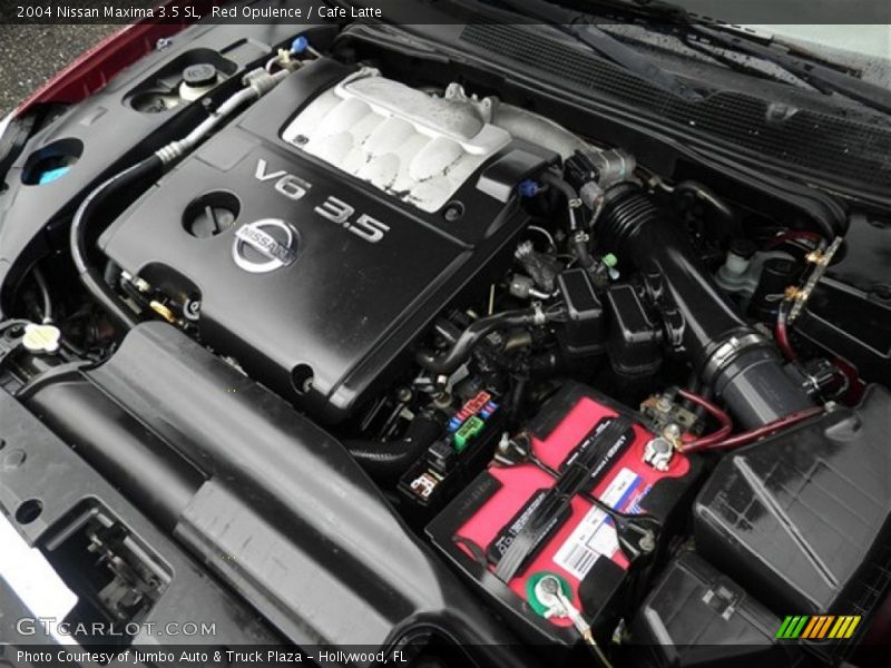 Red Opulence / Cafe Latte 2004 Nissan Maxima 3.5 SL
