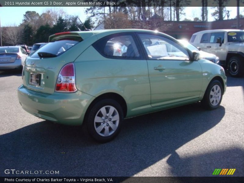 Apple Green Metallic / Black 2011 Hyundai Accent GS 3 Door