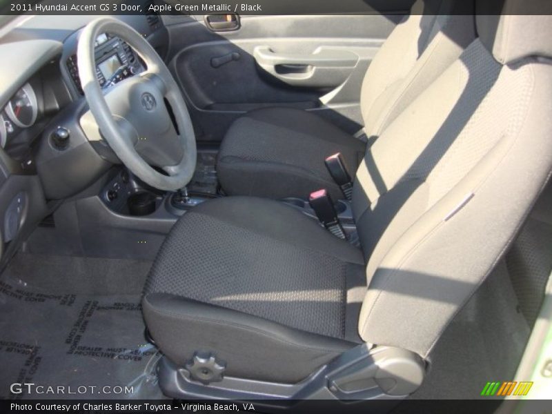 Apple Green Metallic / Black 2011 Hyundai Accent GS 3 Door