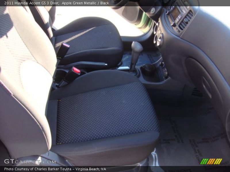 Apple Green Metallic / Black 2011 Hyundai Accent GS 3 Door