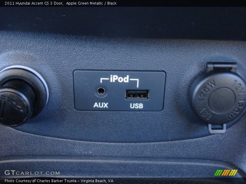 Apple Green Metallic / Black 2011 Hyundai Accent GS 3 Door