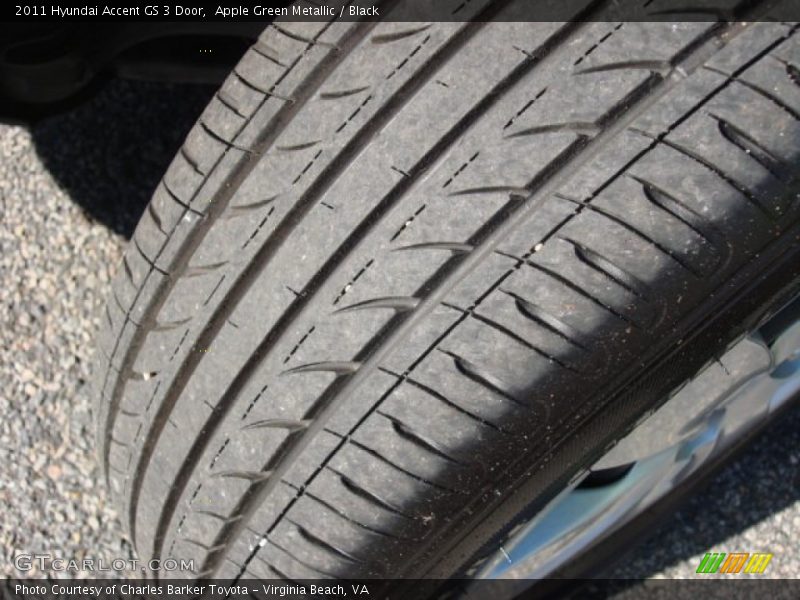 Apple Green Metallic / Black 2011 Hyundai Accent GS 3 Door
