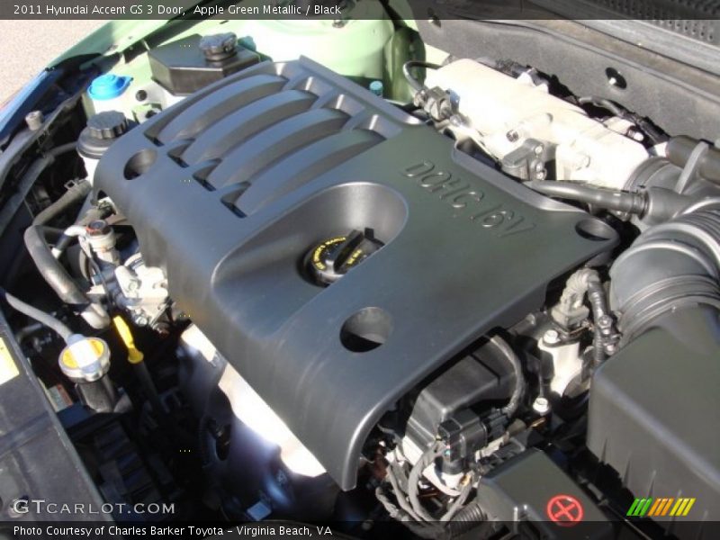  2011 Accent GS 3 Door Engine - 1.6 Liter DOHC 16-Valve VVT 4 Cylinder