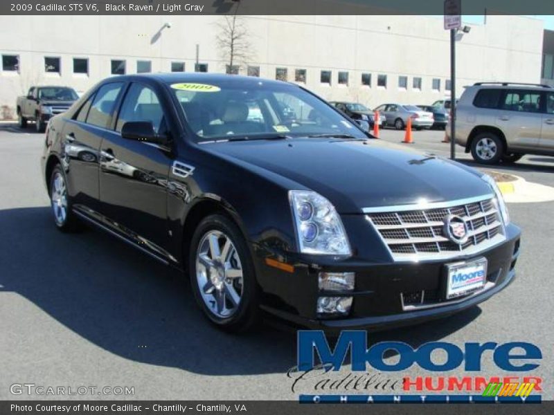 Black Raven / Light Gray 2009 Cadillac STS V6