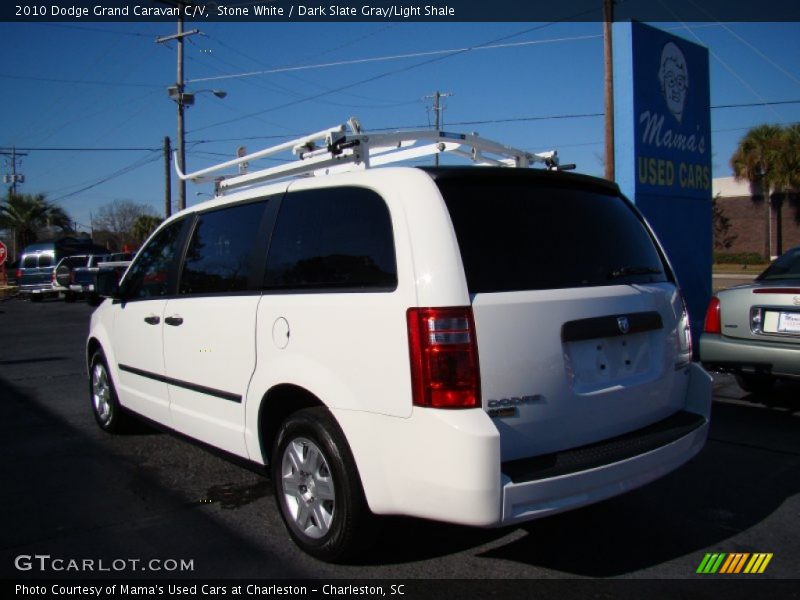 Stone White / Dark Slate Gray/Light Shale 2010 Dodge Grand Caravan C/V