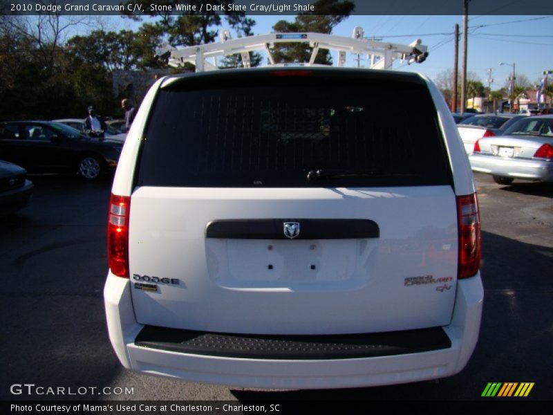 Stone White / Dark Slate Gray/Light Shale 2010 Dodge Grand Caravan C/V