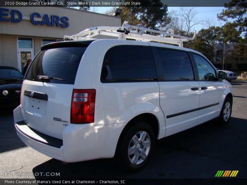 Stone White / Dark Slate Gray/Light Shale 2010 Dodge Grand Caravan C/V