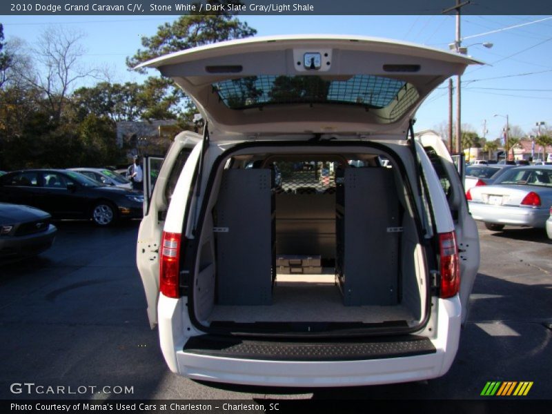 Stone White / Dark Slate Gray/Light Shale 2010 Dodge Grand Caravan C/V