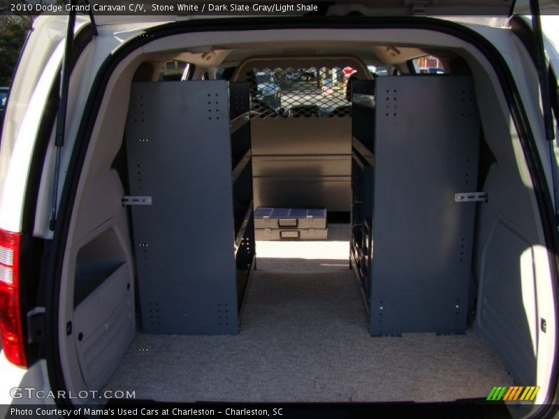 Stone White / Dark Slate Gray/Light Shale 2010 Dodge Grand Caravan C/V