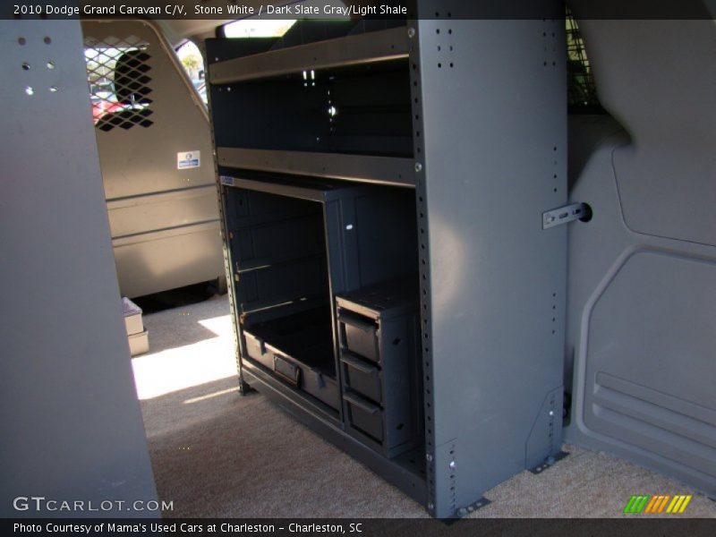 Stone White / Dark Slate Gray/Light Shale 2010 Dodge Grand Caravan C/V