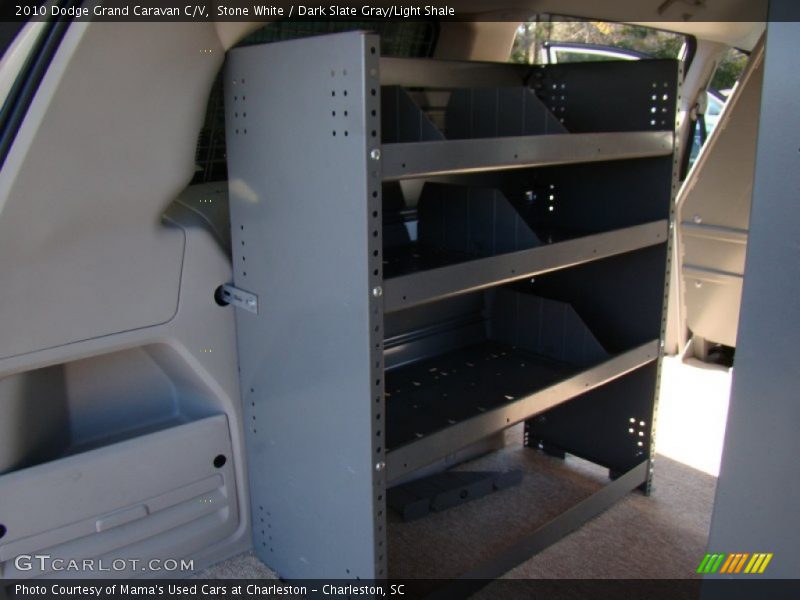 Stone White / Dark Slate Gray/Light Shale 2010 Dodge Grand Caravan C/V