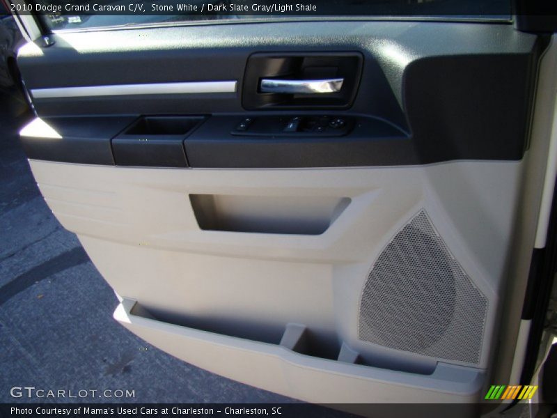 Stone White / Dark Slate Gray/Light Shale 2010 Dodge Grand Caravan C/V