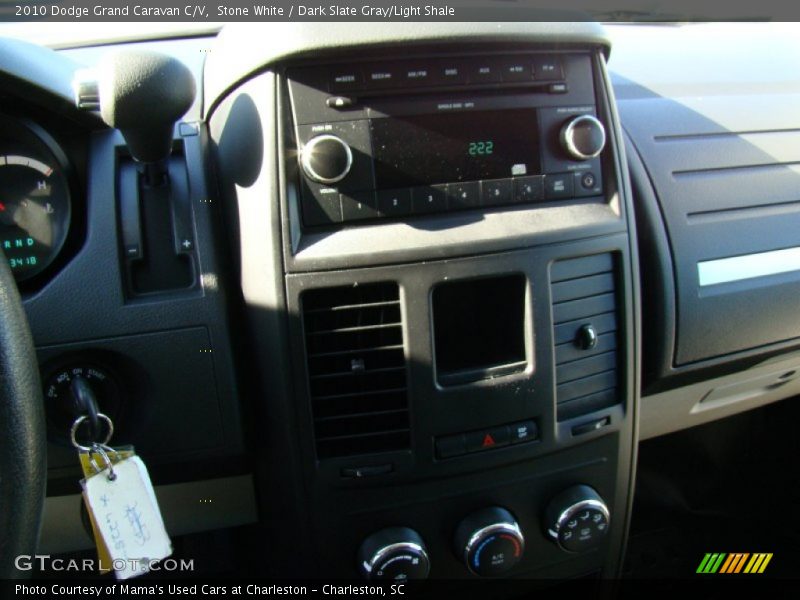 Stone White / Dark Slate Gray/Light Shale 2010 Dodge Grand Caravan C/V