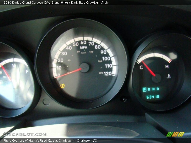 Stone White / Dark Slate Gray/Light Shale 2010 Dodge Grand Caravan C/V