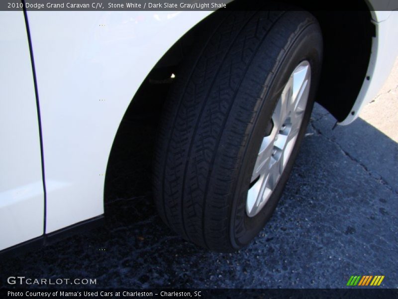Stone White / Dark Slate Gray/Light Shale 2010 Dodge Grand Caravan C/V