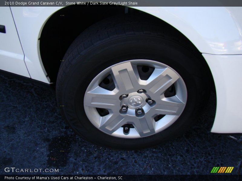Stone White / Dark Slate Gray/Light Shale 2010 Dodge Grand Caravan C/V