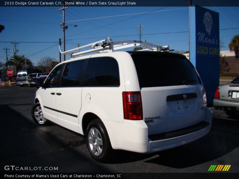 Stone White / Dark Slate Gray/Light Shale 2010 Dodge Grand Caravan C/V
