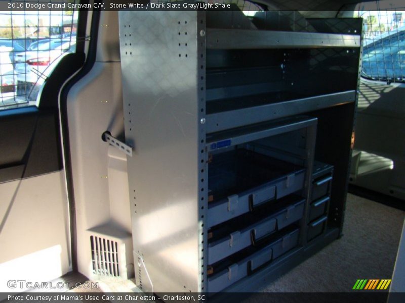 Stone White / Dark Slate Gray/Light Shale 2010 Dodge Grand Caravan C/V