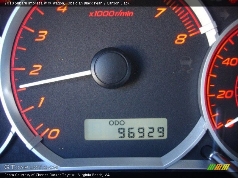 Obsidian Black Pearl / Carbon Black 2010 Subaru Impreza WRX Wagon