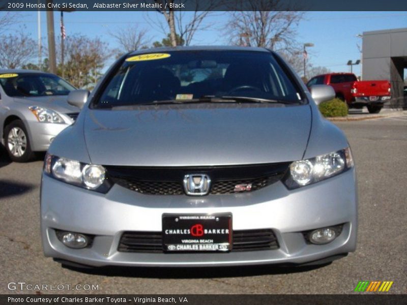 Alabaster Silver Metallic / Black 2009 Honda Civic Si Sedan