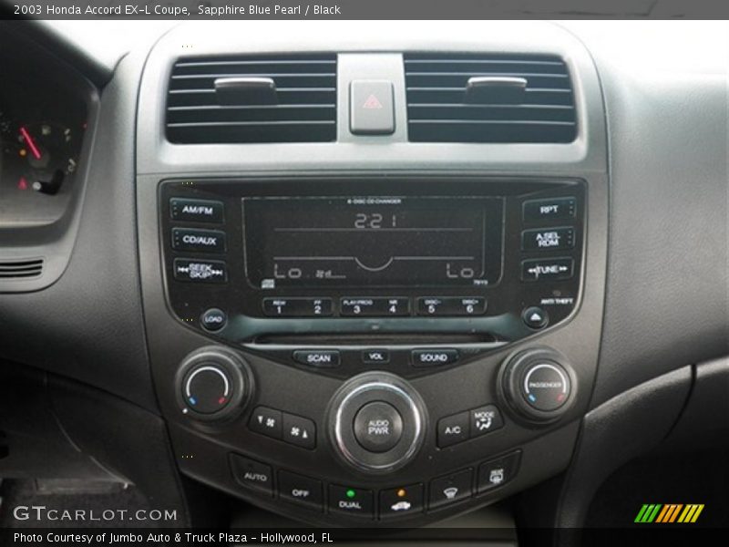 Controls of 2003 Accord EX-L Coupe