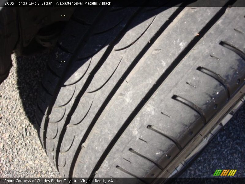 Alabaster Silver Metallic / Black 2009 Honda Civic Si Sedan