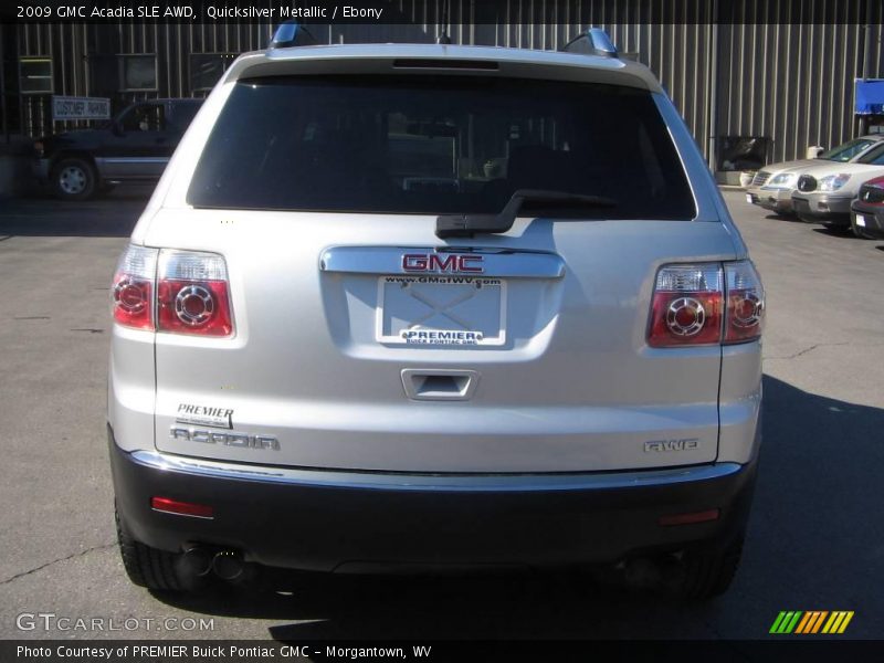Quicksilver Metallic / Ebony 2009 GMC Acadia SLE AWD