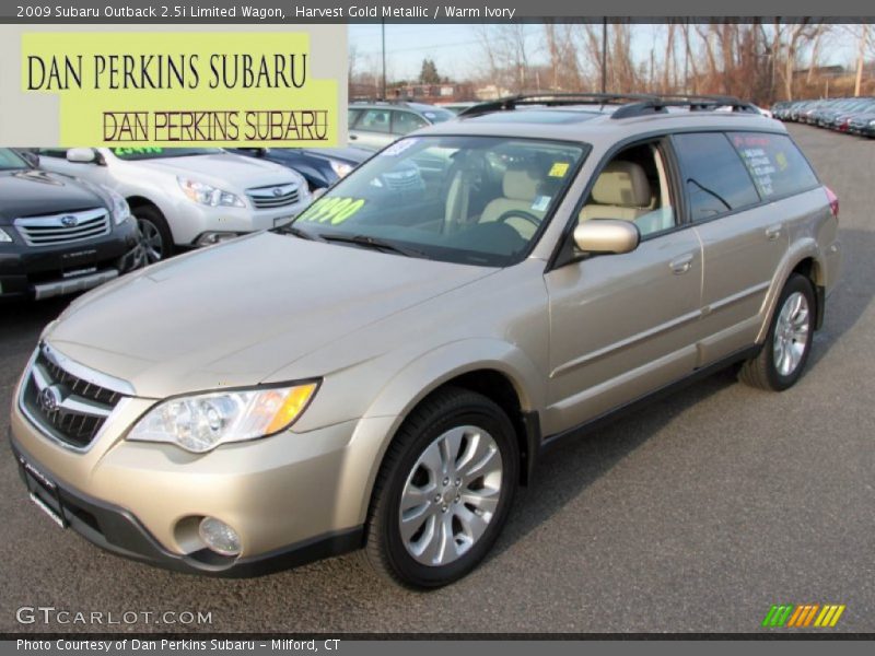Harvest Gold Metallic / Warm Ivory 2009 Subaru Outback 2.5i Limited Wagon
