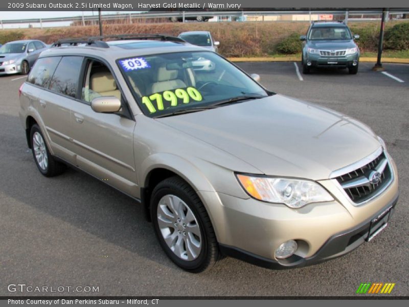 Harvest Gold Metallic / Warm Ivory 2009 Subaru Outback 2.5i Limited Wagon