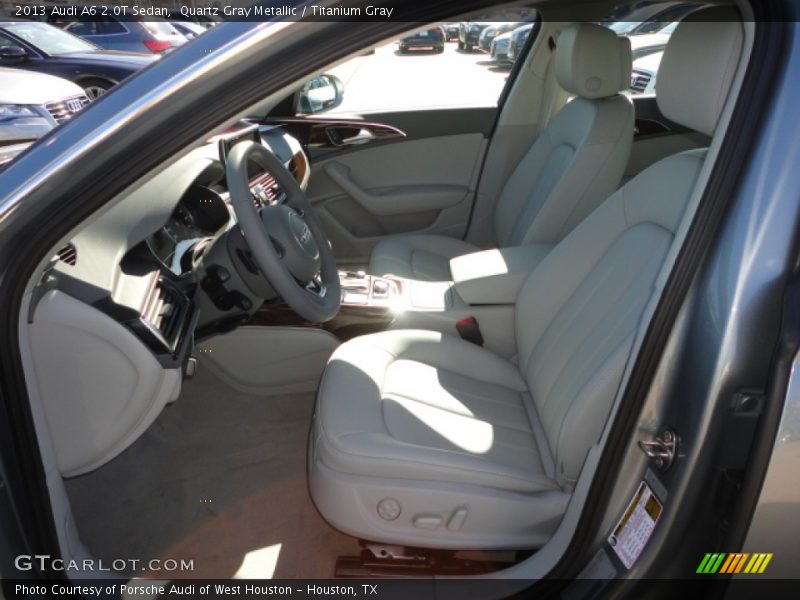 Quartz Gray Metallic / Titanium Gray 2013 Audi A6 2.0T Sedan