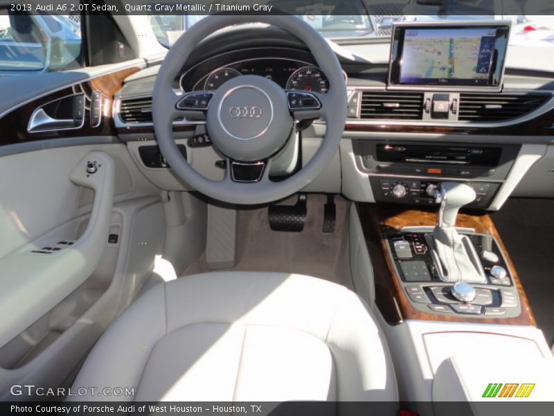 Quartz Gray Metallic / Titanium Gray 2013 Audi A6 2.0T Sedan