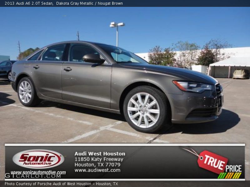 Dakota Gray Metallic / Nougat Brown 2013 Audi A6 2.0T Sedan