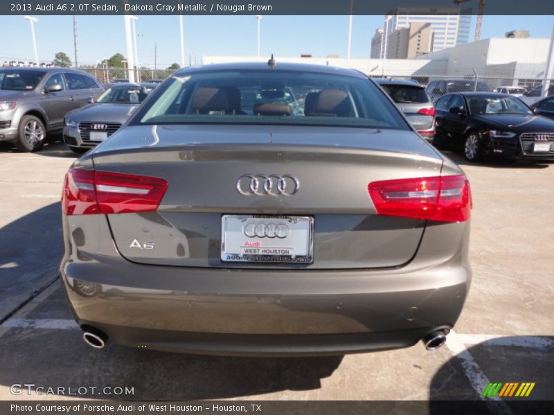 Dakota Gray Metallic / Nougat Brown 2013 Audi A6 2.0T Sedan