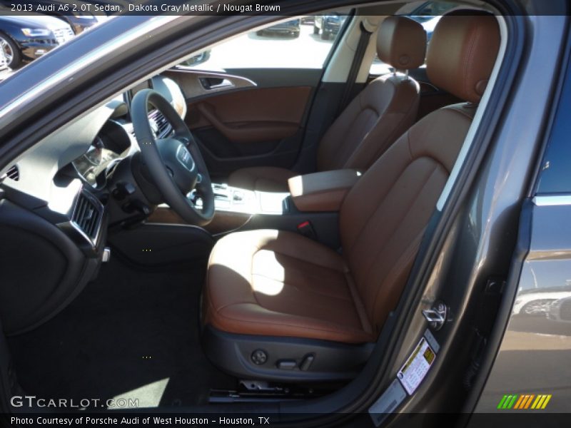 Dakota Gray Metallic / Nougat Brown 2013 Audi A6 2.0T Sedan