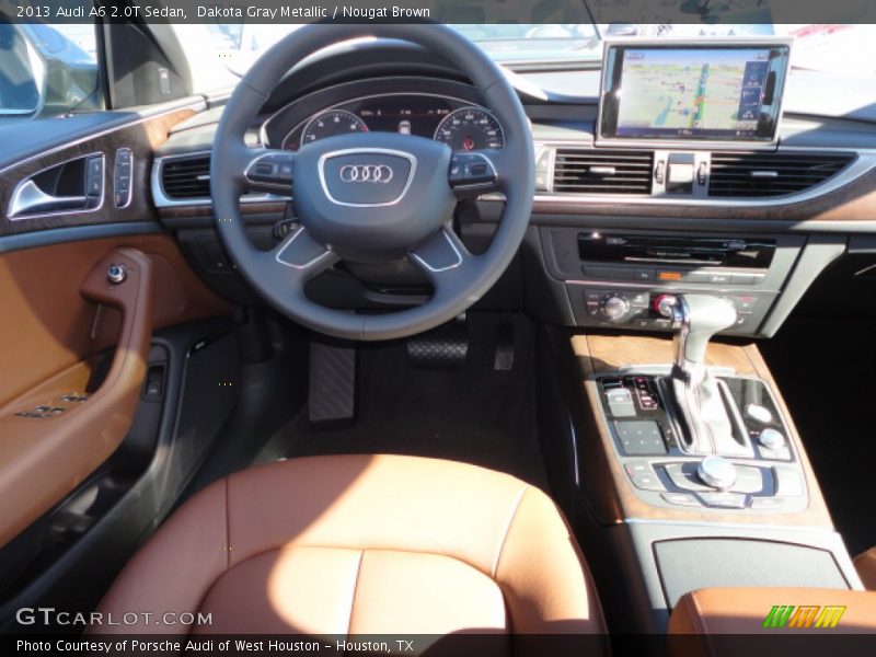 Dakota Gray Metallic / Nougat Brown 2013 Audi A6 2.0T Sedan