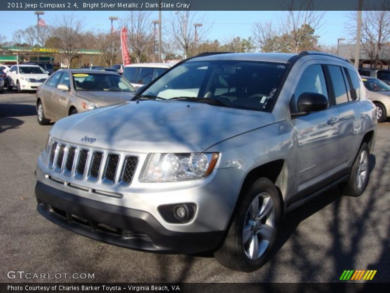 Bright Silver Metallic / Dark Slate Gray 2011 Jeep Compass 2.4