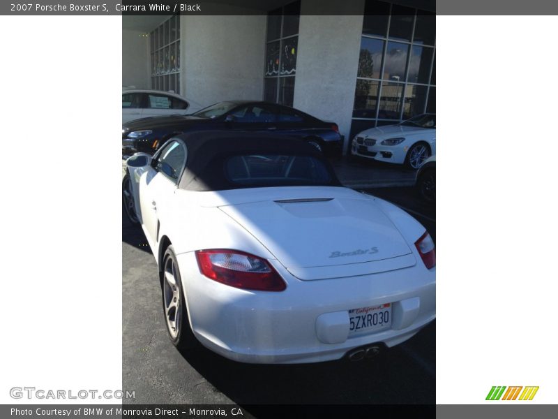 Carrara White / Black 2007 Porsche Boxster S