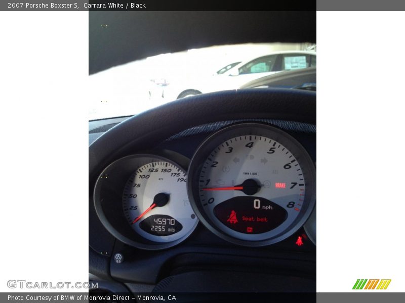 Carrara White / Black 2007 Porsche Boxster S
