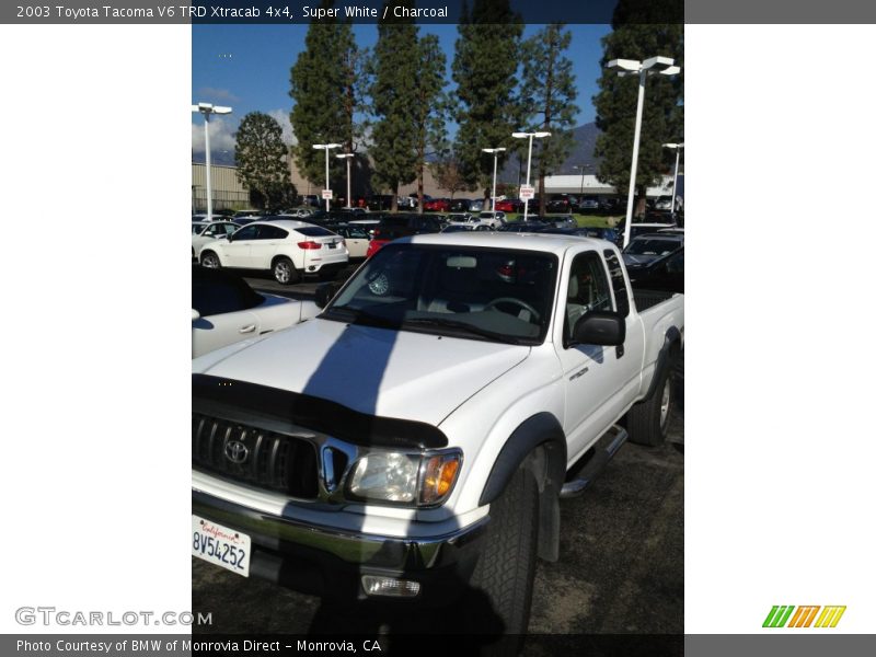 Super White / Charcoal 2003 Toyota Tacoma V6 TRD Xtracab 4x4