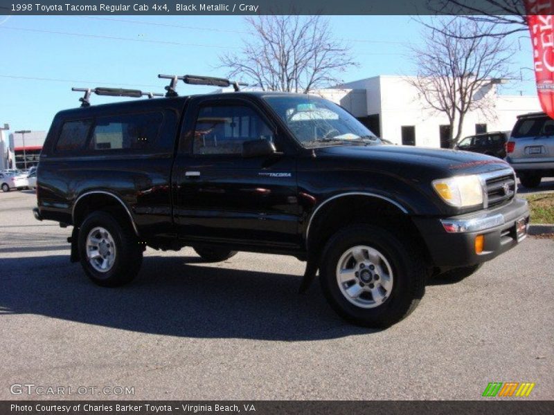 Black Metallic / Gray 1998 Toyota Tacoma Regular Cab 4x4