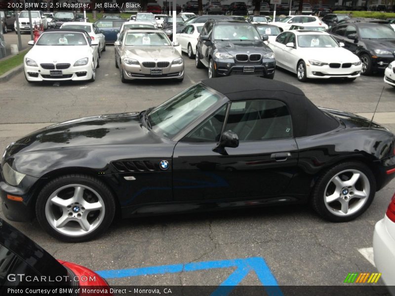 Jet Black / Black 2002 BMW Z3 2.5i Roadster