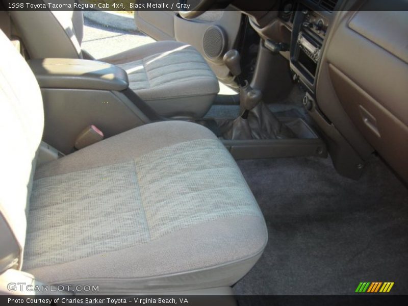 Black Metallic / Gray 1998 Toyota Tacoma Regular Cab 4x4