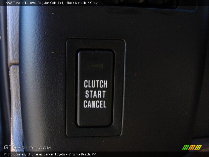 Black Metallic / Gray 1998 Toyota Tacoma Regular Cab 4x4