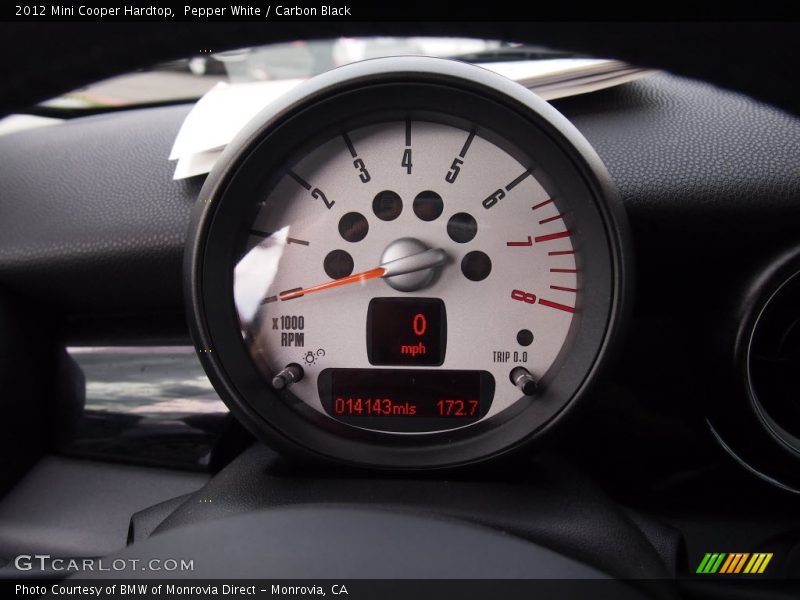 Pepper White / Carbon Black 2012 Mini Cooper Hardtop