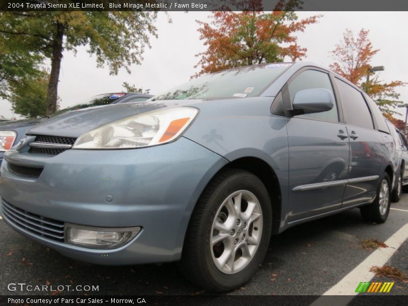 Blue Mirage Metallic / Fawn Beige 2004 Toyota Sienna XLE Limited