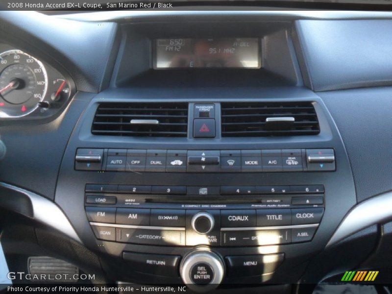 San Marino Red / Black 2008 Honda Accord EX-L Coupe