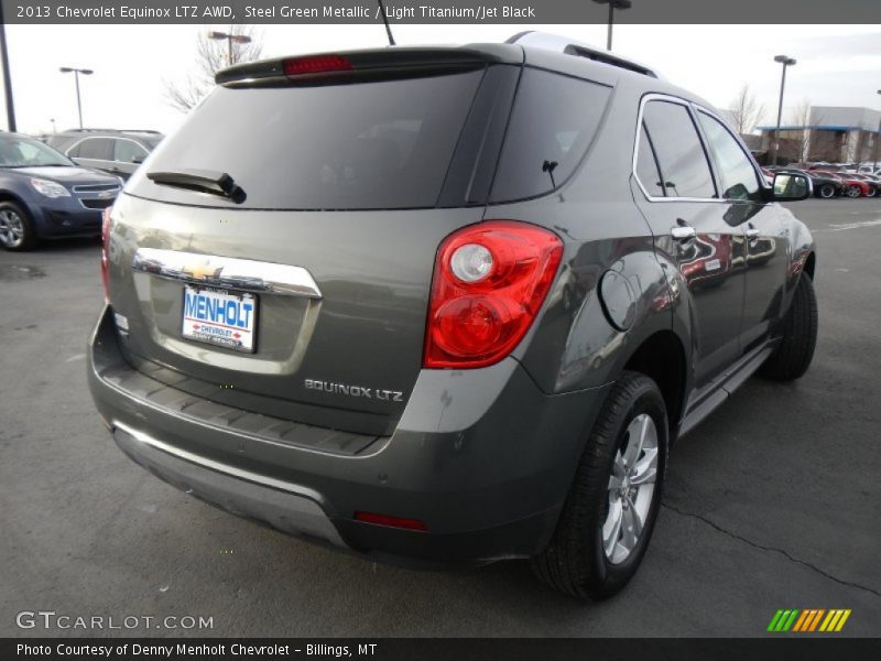 Steel Green Metallic / Light Titanium/Jet Black 2013 Chevrolet Equinox LTZ AWD